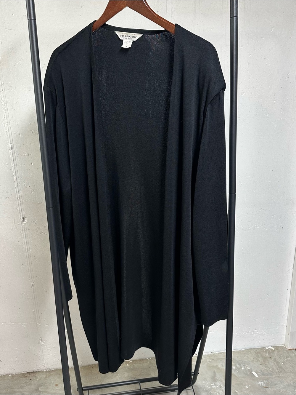 Misook Black Women's Knit Cardigan
